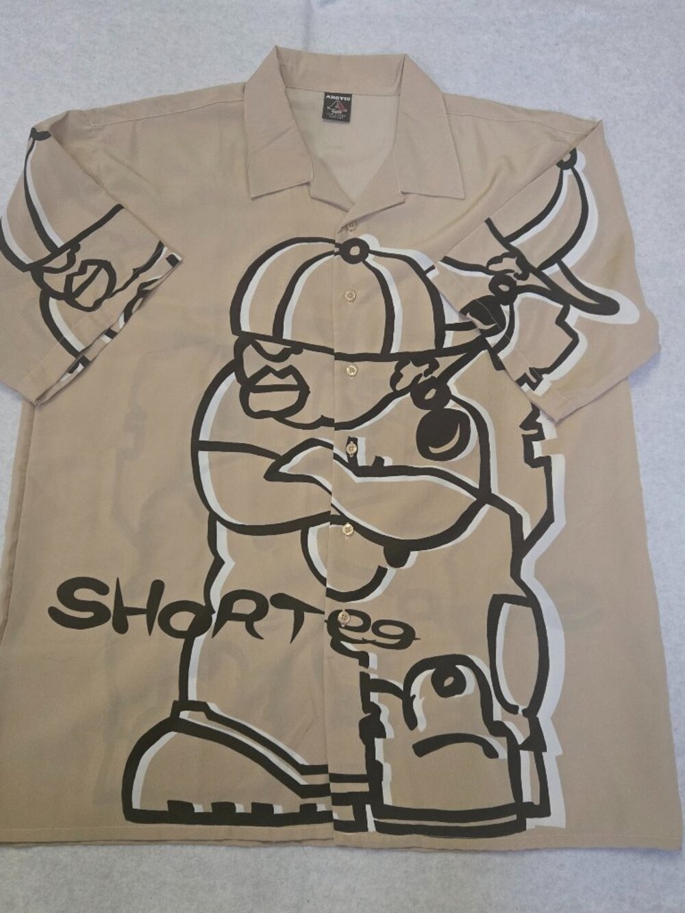 Arctic Shortee Collection Shirt Vintage Streetwear Button Down Rap Style XXL